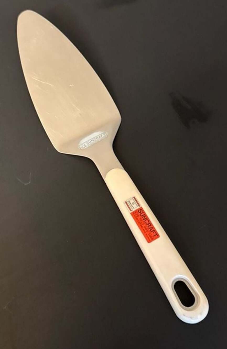 SUNCRAFT Cake Cutter Pie Server vintage - Suncraft made in Japan- stainless, bei